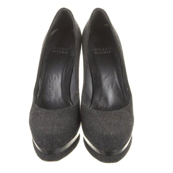 EUC STUART WEITZMAN Wool Platform Pumps - Picture 6 of 15